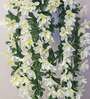 White Polyester Stunning Artificial Creeper for Wall Hanging Without Pot