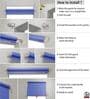 White Polyethylene Solid 84 X 48 inches Semisheer Crank Blind