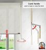 White Polyethylene Solid 84 X 48 inches Semisheer Crank Blind