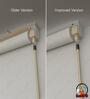 White Polyethylene Solid 84 X 48 inches Semisheer Crank Blind