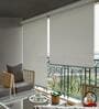 White Polyethylene Solid 84 X 36 inches Semisheer Roller Blind