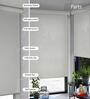White Polyethylene Solid 60 X 36 inches Semisheer Roller Blind