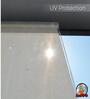 White Polyethylene Solid 60 X 36 inches Semisheer Roller Blind