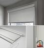 White Polyethylene Solid 60 X 36 inches Semisheer Roller Blind