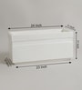 White Polymer 24 Inch Rectangular Planter