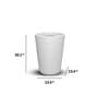 White Polymer Ancy  Big Planter