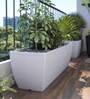 White Polymer Fabi Wide Big Planter