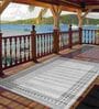 White Persian Polypropylene 6 ft x 9 ft Machine Made Carpet