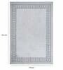 White Persian Polypropylene 6 ft x 9 ft Machine Made Carpet
