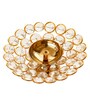 White & Gold Crystal Diya