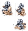 White Polyresin Premium Fengshui Monk Set Of Three