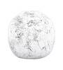 White Polyresin Unbreakable Arctic-Ice Marble Finish Vase