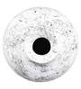White Polyresin Unbreakable Arctic-Ice Marble Finish Vase