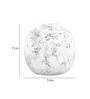 White Polyresin Unbreakable Arctic-Ice Marble Finish Vase