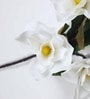 White Polyurethane Magnolia Artificial Flower