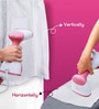 White Portable Garment Steamer with Water Tank & Fabric Brush