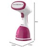 White Portable Garment Steamer with Water Tank & Fabric Brush