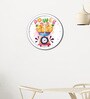 White Plastic Power Kids Wall Clock
