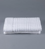 White Patterned 700 GSM Cotton Bath Towel