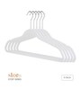 White Premium Velvet Hangers with Non-Slip Surface, 360 Swivel Hook, Slim Ergonomic Design