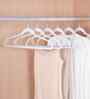 White Premium Velvet Hangers with Non-Slip Surface, 360 Swivel Hook, Slim Ergonomic Design