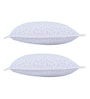White Patterned 300TC Cotton 27 x 18 Inches Pillow Covers (Set of 2)