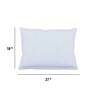 White Patterned 300TC Cotton 27 x 18 Inches Pillow Covers (Set of 2)