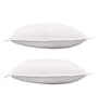 White Solid 300TC Cotton 27 x 18 Inches Pillow Covers (Set of 2)