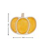 White Pumpkin-Shaped Acacia Wood  Appetizer Platter