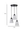 Alessa White PVC Cluster Hanging Light