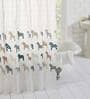 White Shower PVC 6 Ft Semisheer Eyelet Shower Curtain