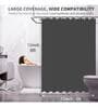 White Shower PVC 6 Ft Semisheer Eyelet Shower Curtain