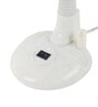 White Pvc Shade Study Lamp With White Base