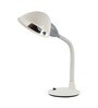 White Pvc Shade Study Lamp With White Base