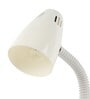 White Pvc Shade Study Lamp With White Base