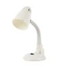 White Pvc Shade Study Lamp With White Base