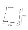 White Quoted Woven Cotton 16 x 16 Inch Cushion Covers (Set of 2)