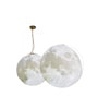 White Recyclable Plastic Hanging Moon Lamp