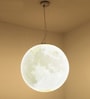 White Recyclable Plastic Hanging Moon Lamp