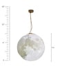 White Recyclable Plastic Hanging Moon Lamp