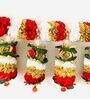 White Red Golden Lace Toran 
