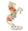 White Red Roaring Horse Polyresin Figurine