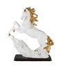 White Resin Mustang Sculpture