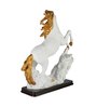 White Resin Mustang Sculpture