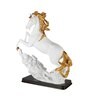 White Resin Mustang Sculpture