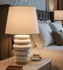 White Resin Opal Grandeur table lamp