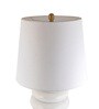White Resin Opal Grandeur table lamp