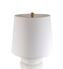 White Resin Opal Grandeur table lamp
