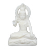 White Resin Sitting Shiva Idol