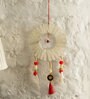 White Ribbon Circle Decorative Dream Catcher